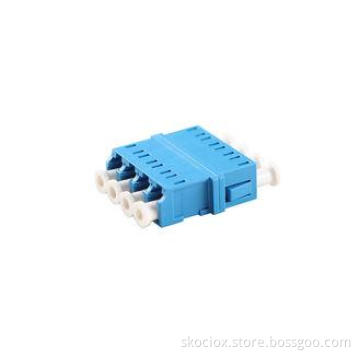Quad LC Fiber Optic Adapter for High Density Fiber Optic Ca